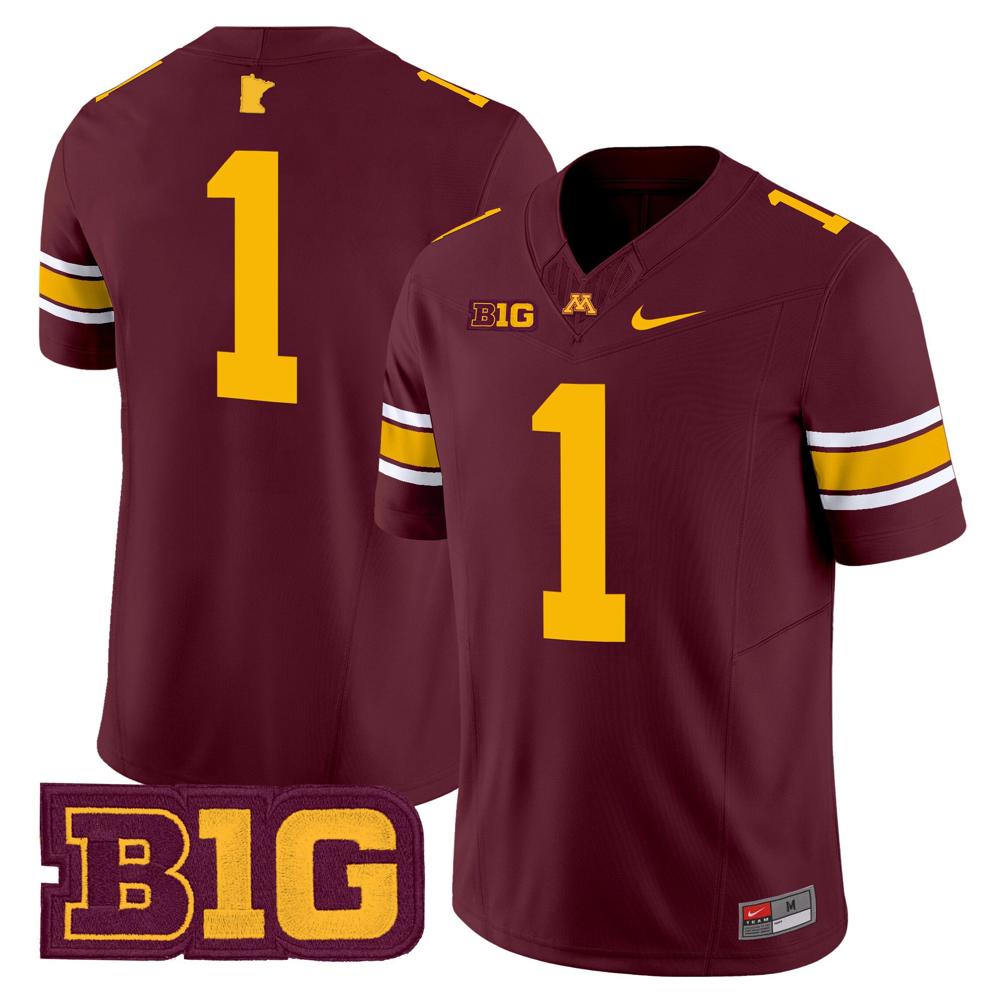 Men Minnesota Golden Gophers #1 No Name Red Nike 2024 Vapor Limited NCAA Jersey style 1->more ncaa teams->NCAA Jersey